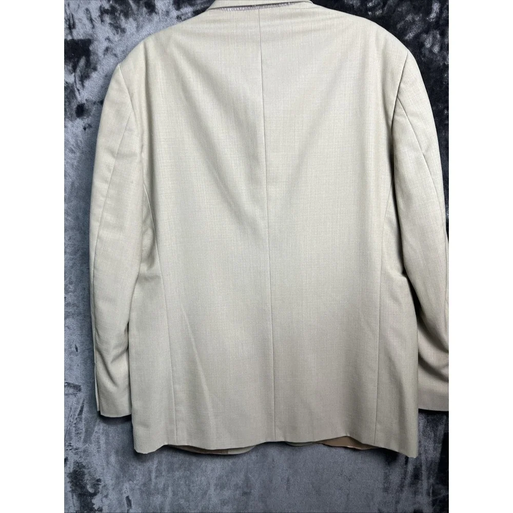 Pronto Uomo Blazer 42R Tan 100% Wool Made In Italy Sport Coat‎